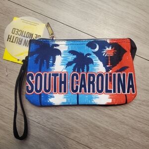 South Carolina Themed Wristlet with Palm Design New